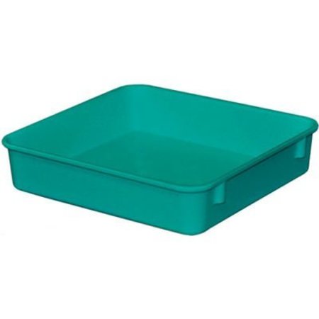 MFG TRAY Molded Fiberglass Toteline Nesting Tote 924108 - 9-3/4"L x 9-1/4"W x 2-1/8"H, Green 9241085113